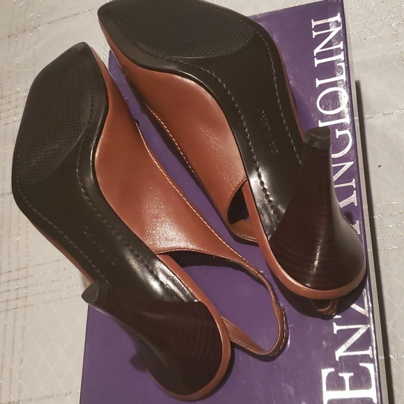 Enzo Angiolini NEW Closed Toe Slingback Stiletto Heels Pump Leather Women's 9.5 - Picture 17 of 17